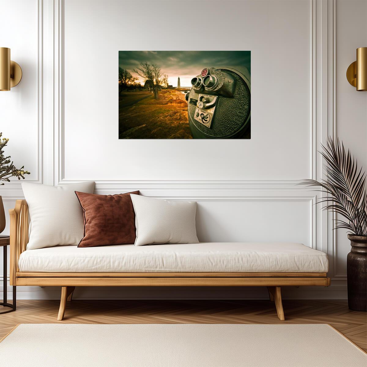 Apocalyptic Sunset Sky | Dramatic Landscape Photography | Moody Nature Poster - Photography Poster