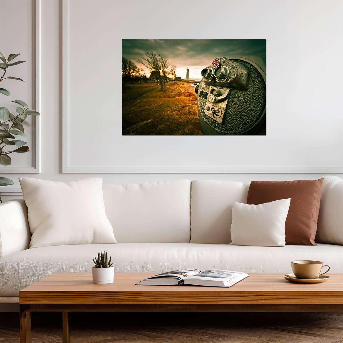 Apocalyptic Sunset Sky | Dramatic Landscape Photography | Moody Nature Poster - Photography Poster