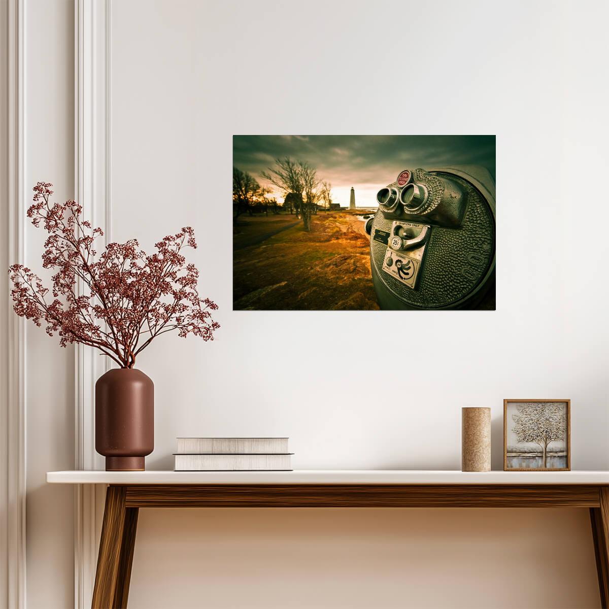 Apocalyptic Sunset Sky | Dramatic Landscape Photography | Moody Nature Poster - Photography Poster