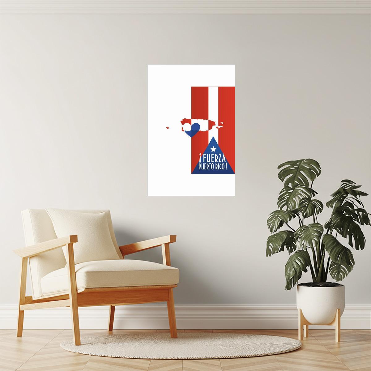 Puerto Rico Relief and Recovery Poster | Hurricane Maria Art | Support Wall Decor