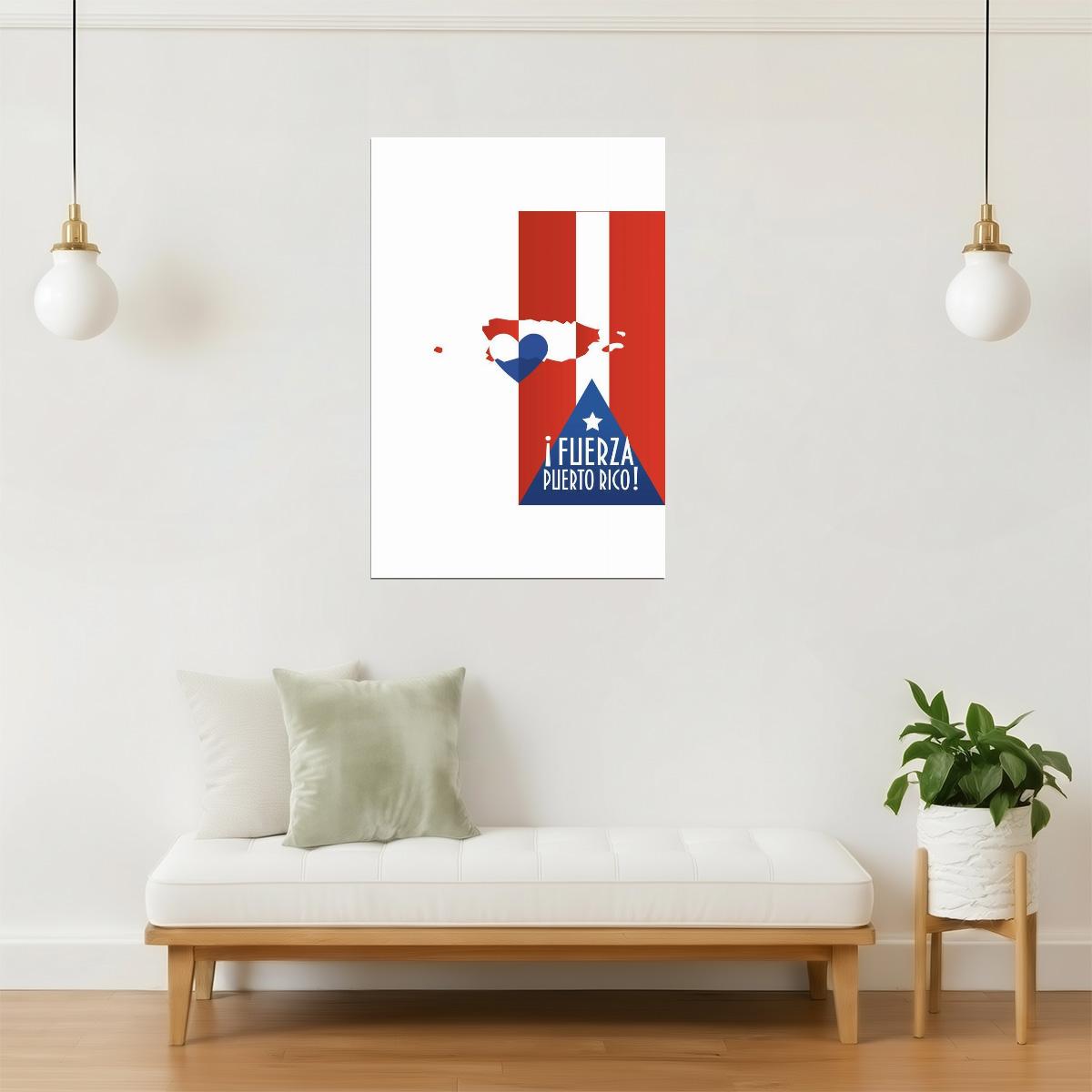 Puerto Rico Relief and Recovery Poster | Hurricane Maria Art | Support Wall Decor