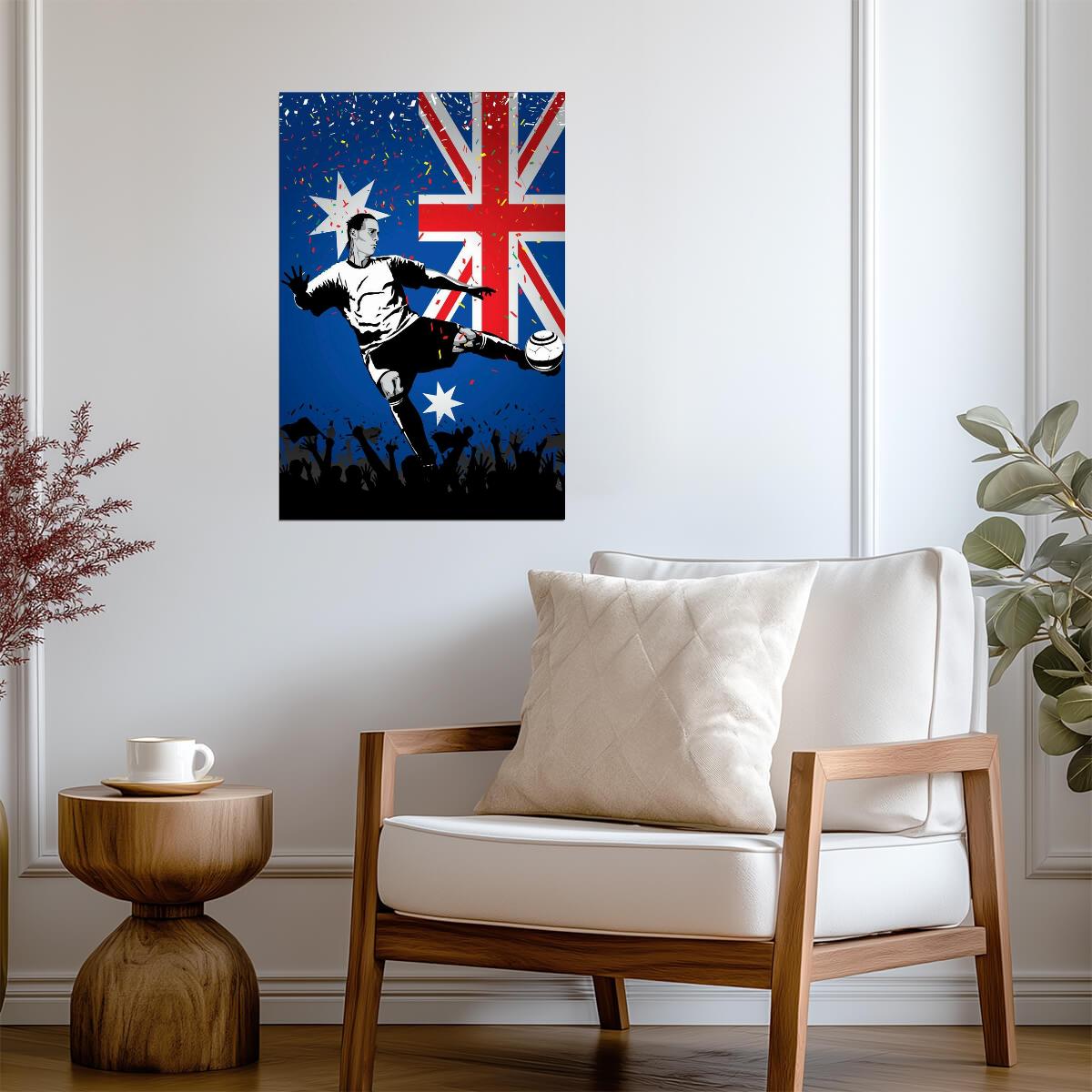 Australia National Soccer Team | Sports Poster | Football Fan Wall Art