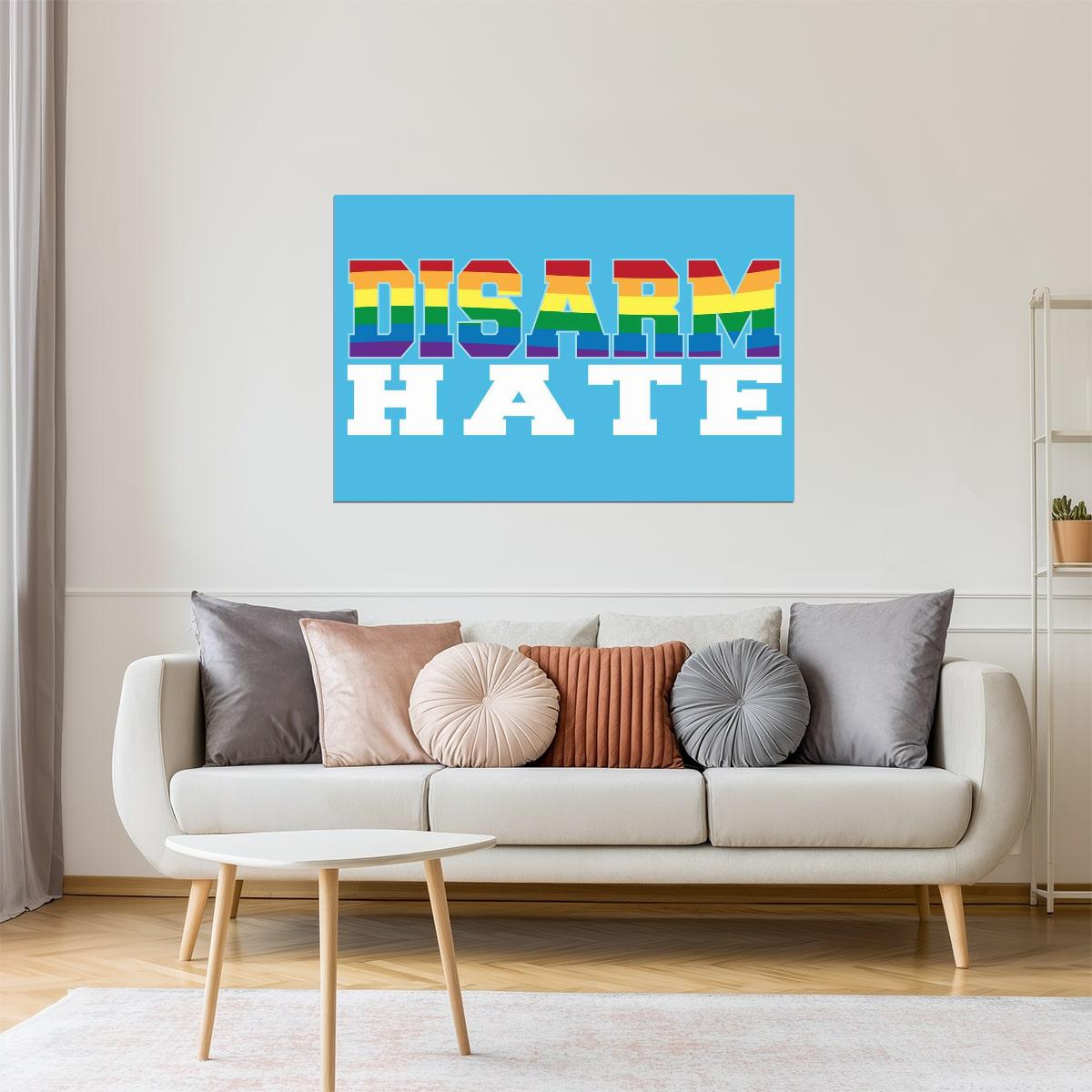 Disarm Hate | Pride Motivational Poster