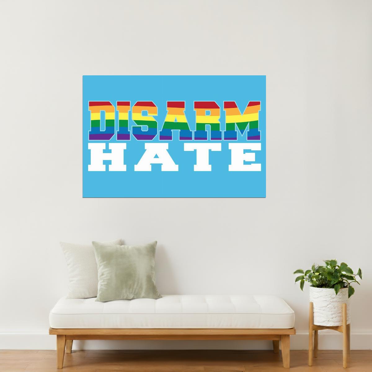 Disarm Hate | Pride Motivational Poster