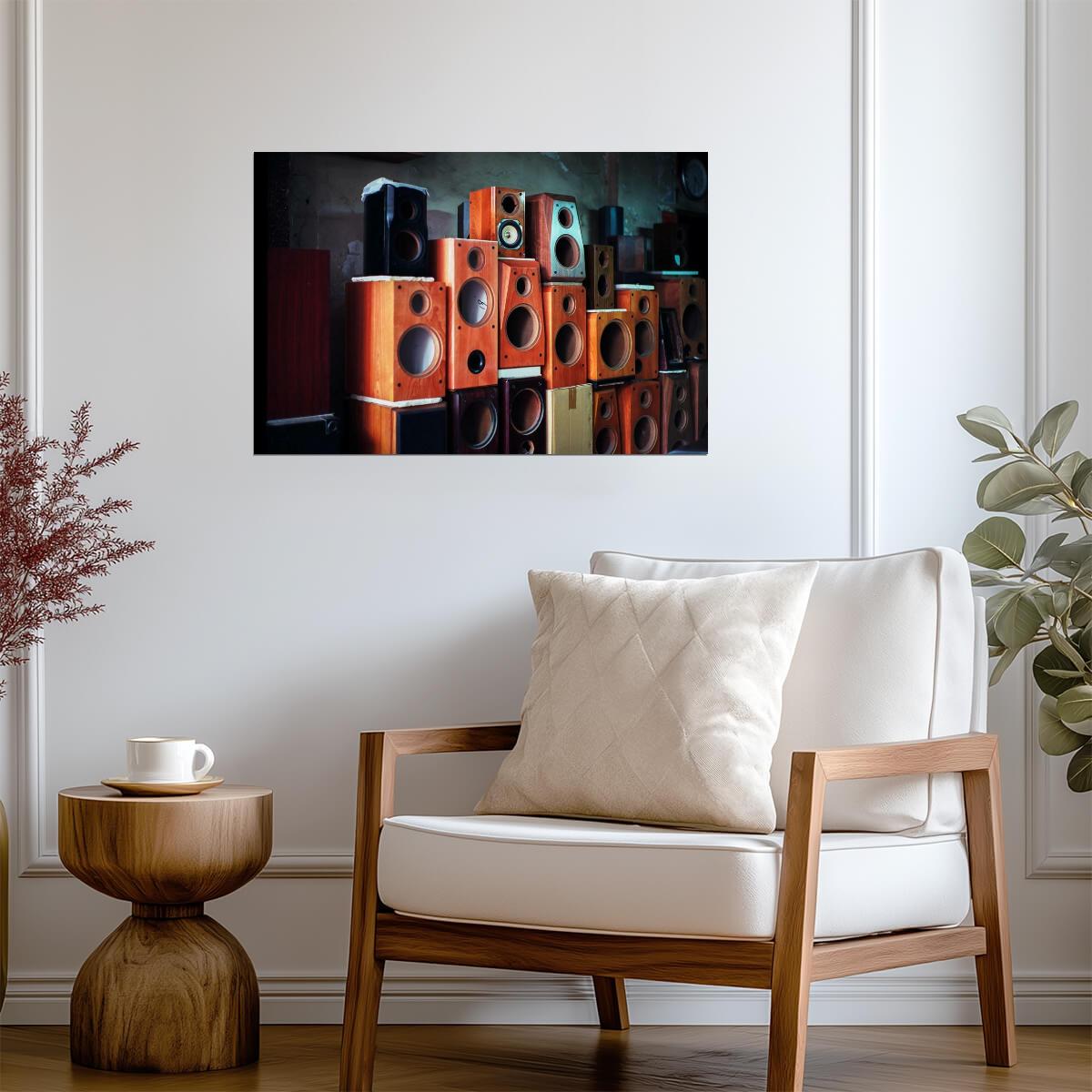 Close Up of Audio Speakers | Music Photography Print | Audiophile Poster - Photography Poster
