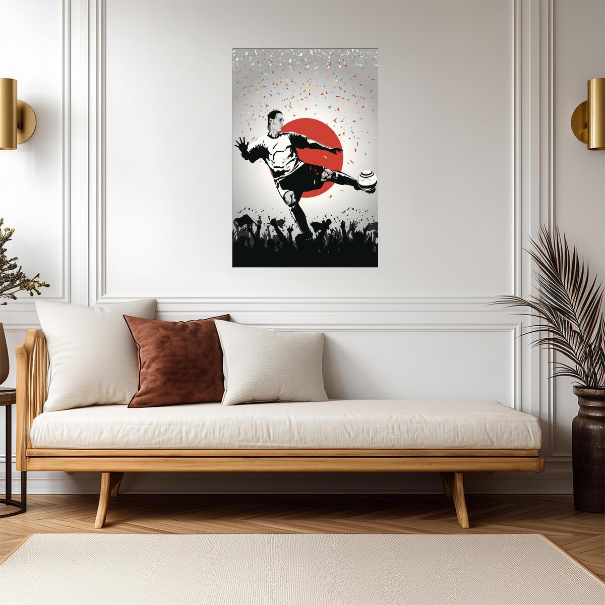 Japan National Soccer Team | Sports Poster | Football Fan Wall Art