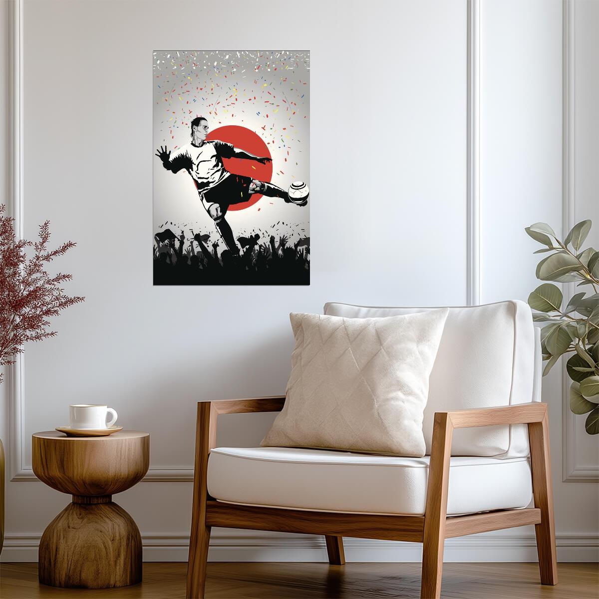 Japan National Soccer Team | Sports Poster | Football Fan Wall Art
