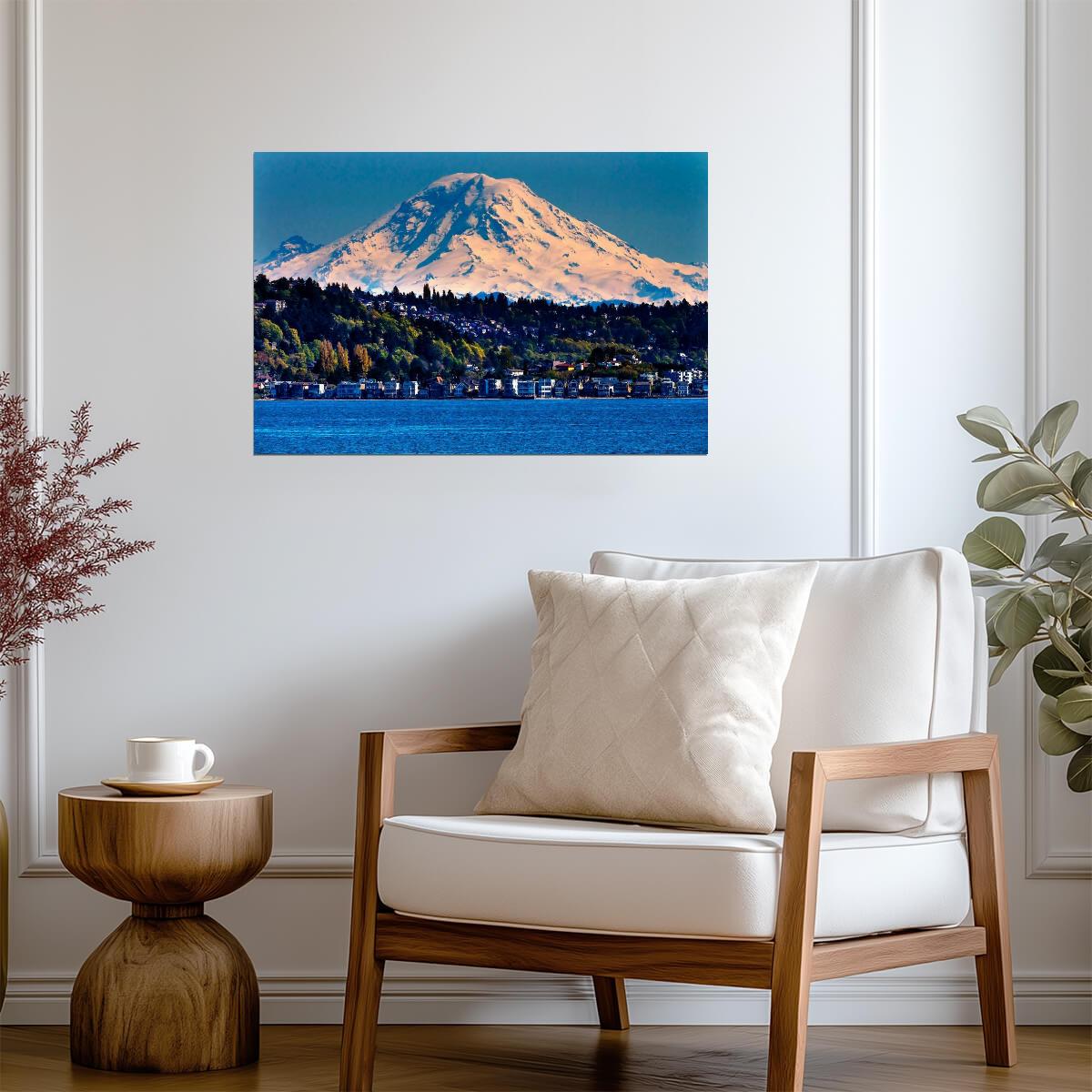 Snowcapped Mount Rainier | Washington State Photography | National Park Poster - Photography Poster