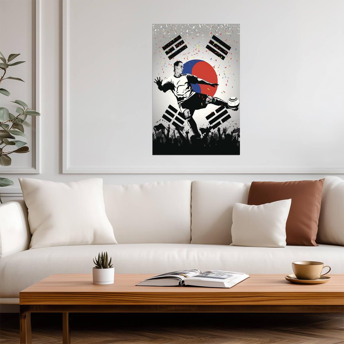 South Korea National Soccer Team | Sports Poster | Football Fan Wall Art