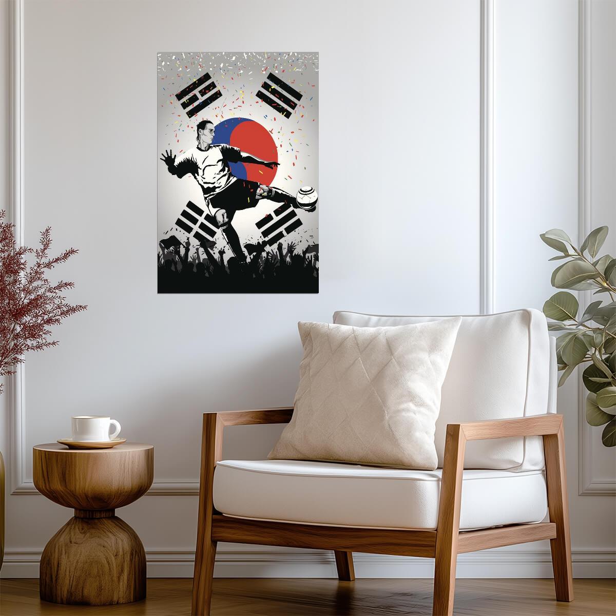 South Korea National Soccer Team | Sports Poster | Football Fan Wall Art
