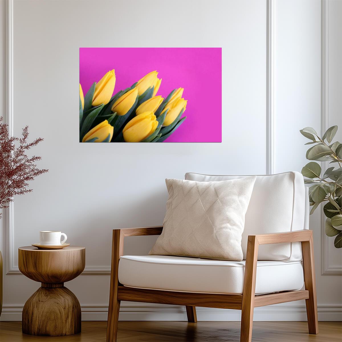 Yellow Tulip Bouquet | Floral Photography Print | Spring Flower Poster - Photography Poster