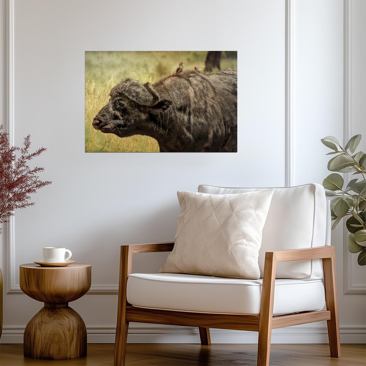 African Buffalo in the Wild | Wildlife Photography | Safari Animal Poster - Photography Poster