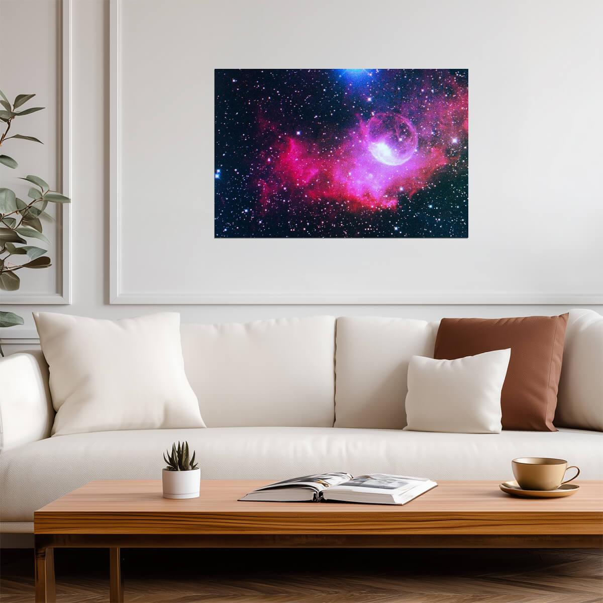 A Gaseous Nebula in Deep Space | Astrophotography Print | Galaxy Poster - Photography Poster