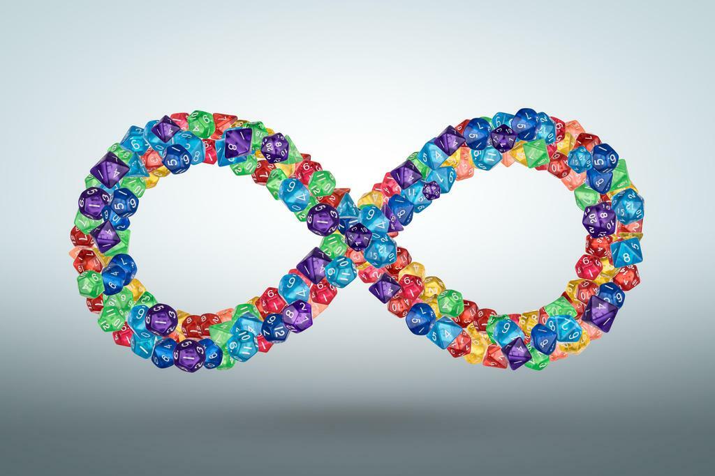 The Infinity Mark | Abstract Light Painting Photography | Conceptual Art Poster - Graphic & Art Poster