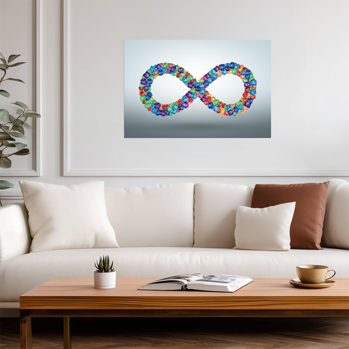 The Infinity Mark | Abstract Light Painting Photography | Conceptual Art Poster - Graphic & Art Poster