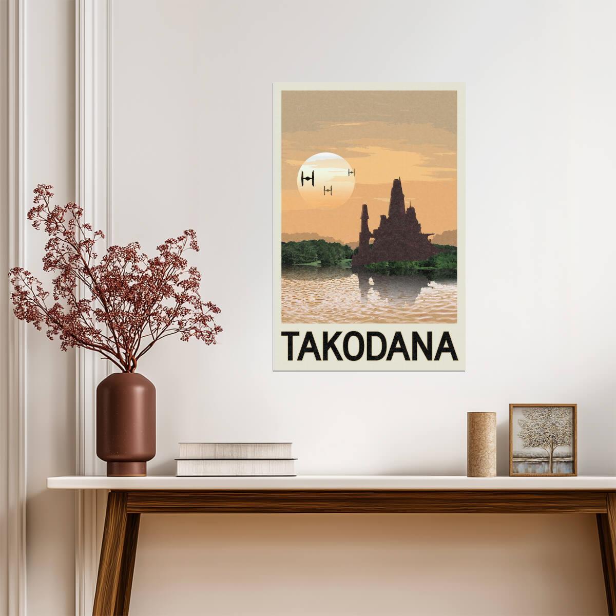 Star Wars Takodana Castle | Minimalist Fantasy Travel Poster - Movies & TV Poster