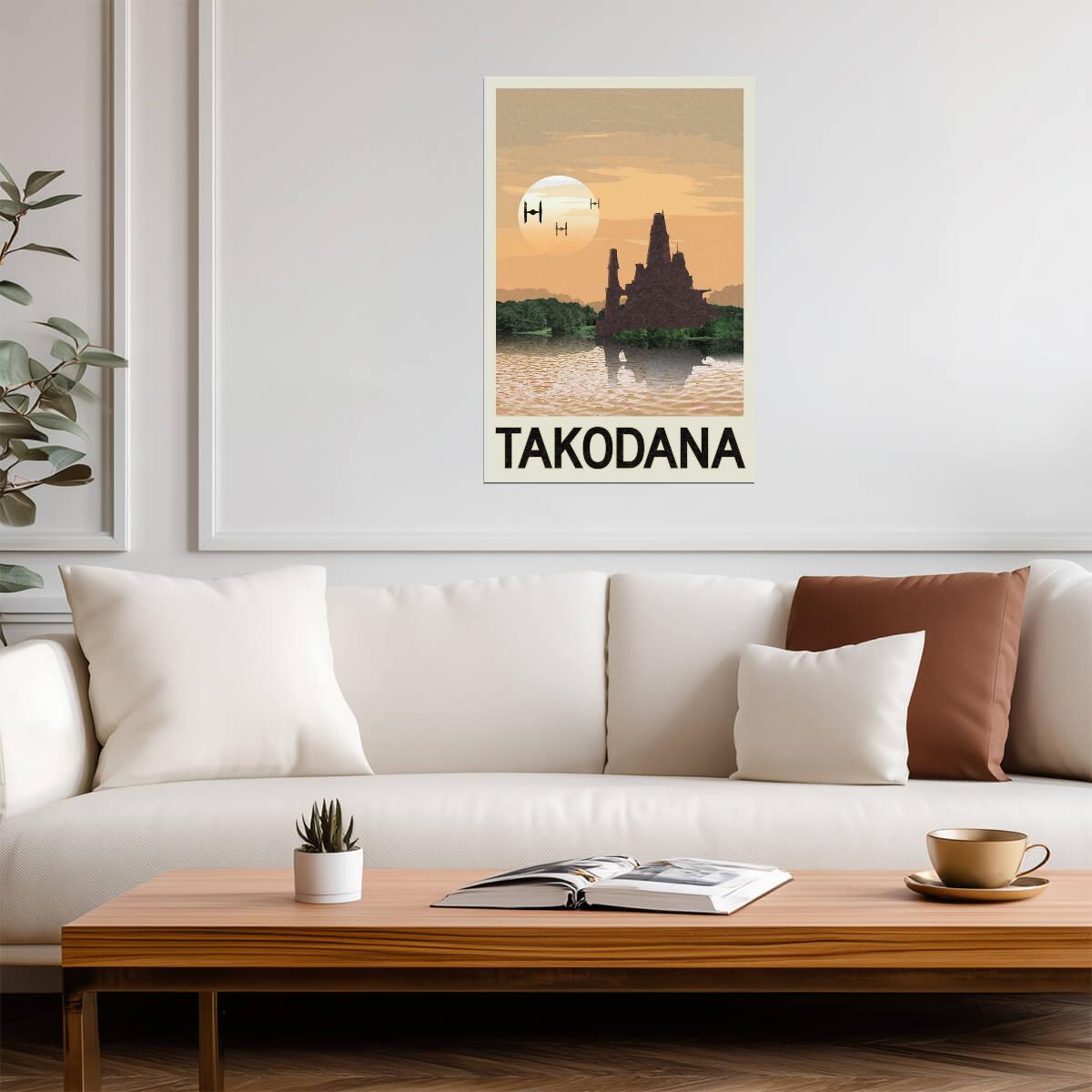 Star Wars Takodana Castle | Minimalist Fantasy Travel Poster - Movies & TV Poster
