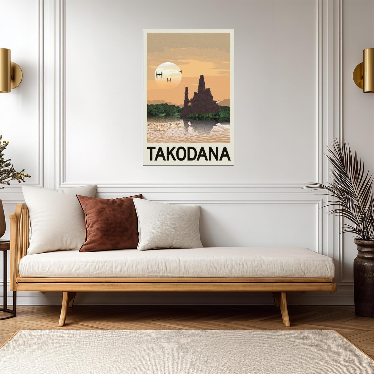 Star Wars Takodana Castle | Minimalist Fantasy Travel Poster - Movies & TV Poster