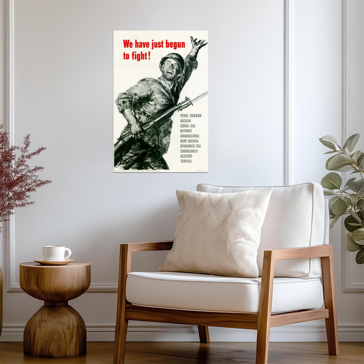 "We Have Just Begun to Fight" | WWII Propaganda Poster | Pearl Harbor Remembered - Vintage & Retro Poster