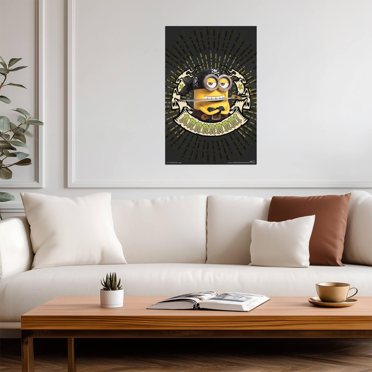 Minions as Pirates | "Arrrrr!" Quote Poster | Animated Movie Art - Movies & TV Poster