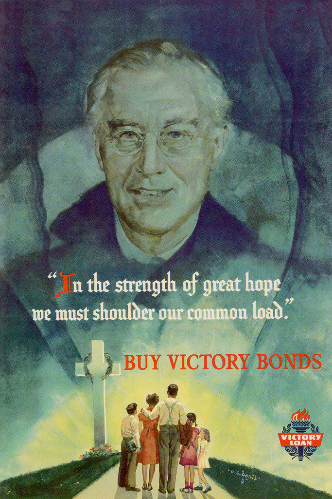 "In The Strength of Great Hope" | WWI Red Cross Poster | Vintage Propaganda Art - Vintage & Retro Poster