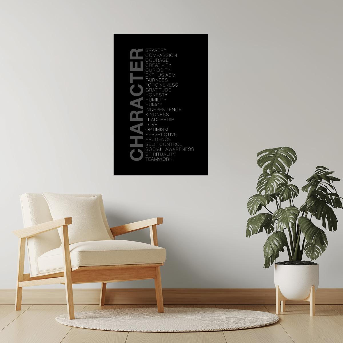Character | Bravery, Courage, Compassion and Values Poster