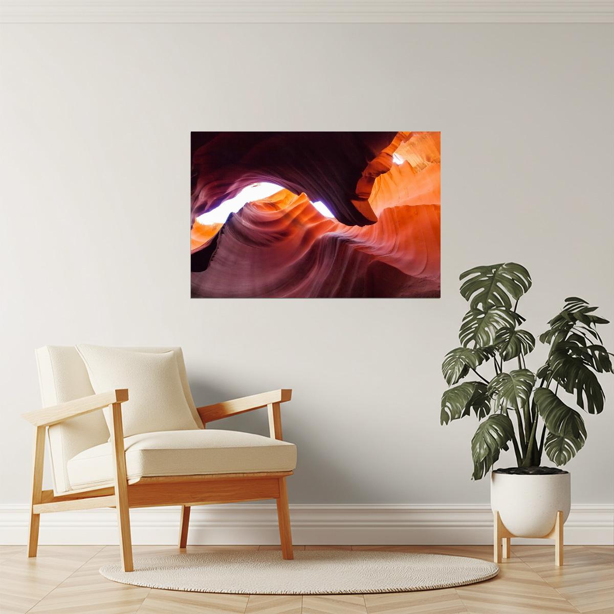 Antelope Canyon Poster | Abstract Rock Formations | Southwest Nature Photography