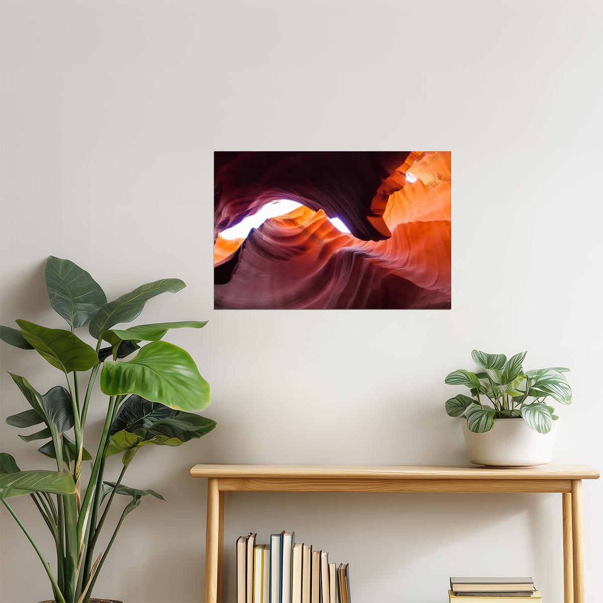 Antelope Canyon Poster | Abstract Rock Formations | Southwest Nature Photography
