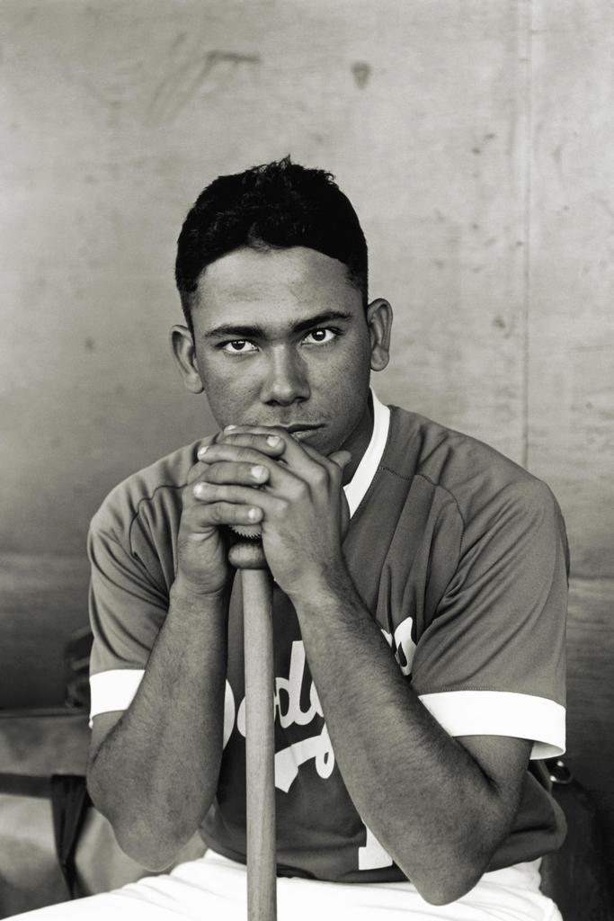 Vintage Baseball Player Portrait | Black and White Photography | Retro Sports Poster - Vintage & Retro Poster