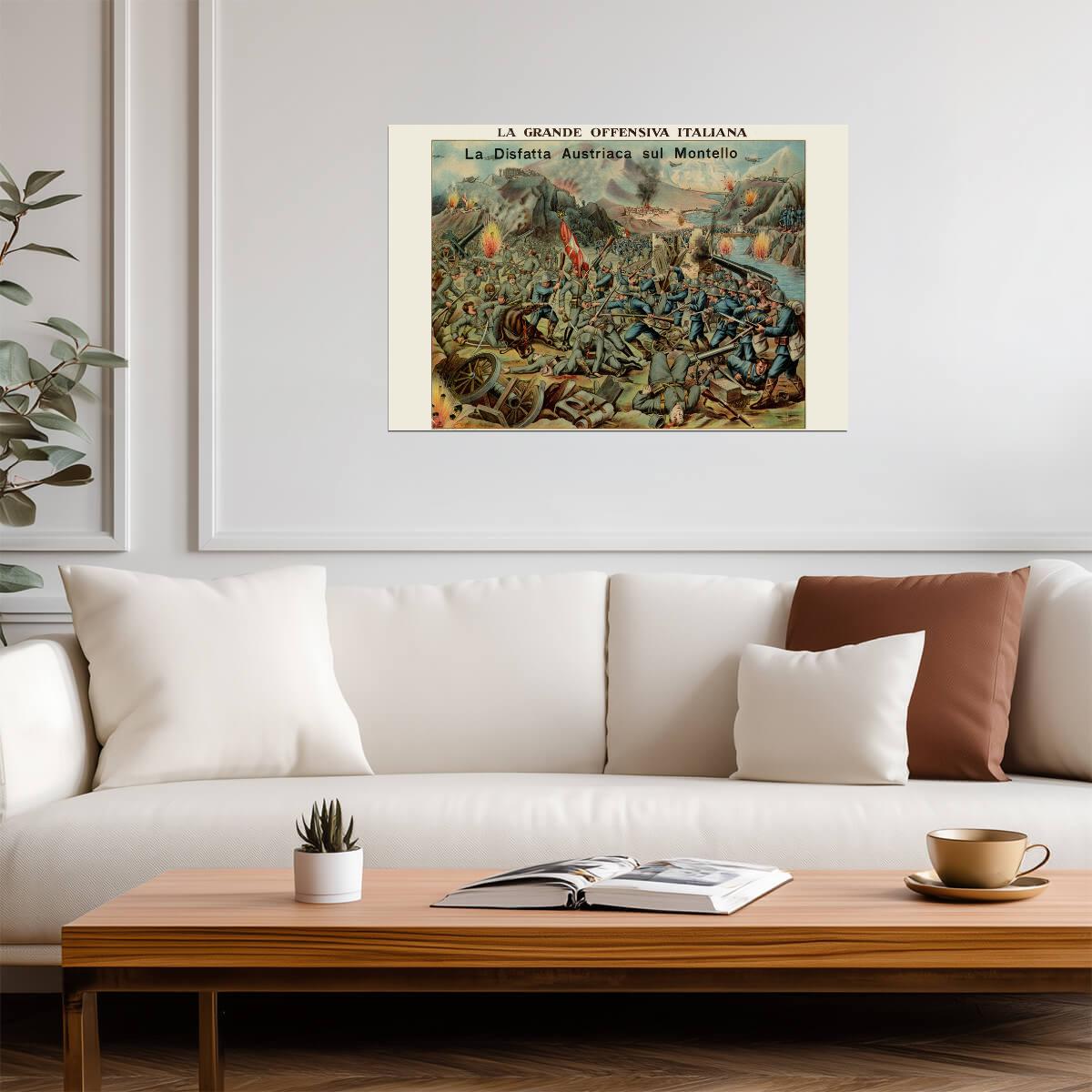 "La Grande Offensiva" | Great Italian Offensive | WWI Propaganda Poster - Vintage & Retro Poster