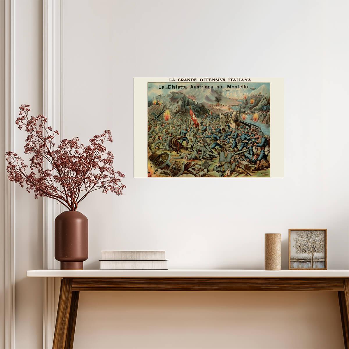 "La Grande Offensiva" | Great Italian Offensive | WWI Propaganda Poster - Vintage & Retro Poster