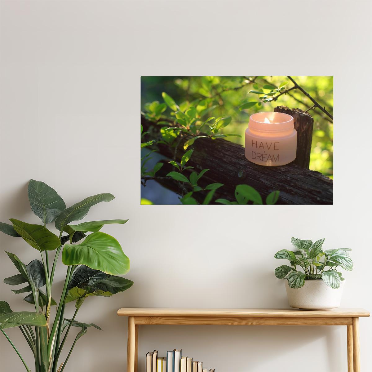 Have a Dream | Candle at Sunset Motivational Poster