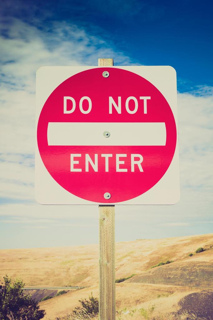 Do Not Enter Sign Poster | Rural Moody Photography | Conceptual Wall Art