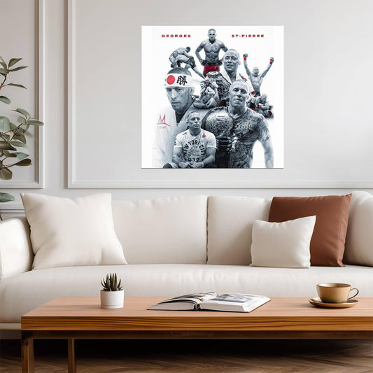 Georges St-Pierre "GSP" | UFC Champion Poster | MMA Legend Wall Art