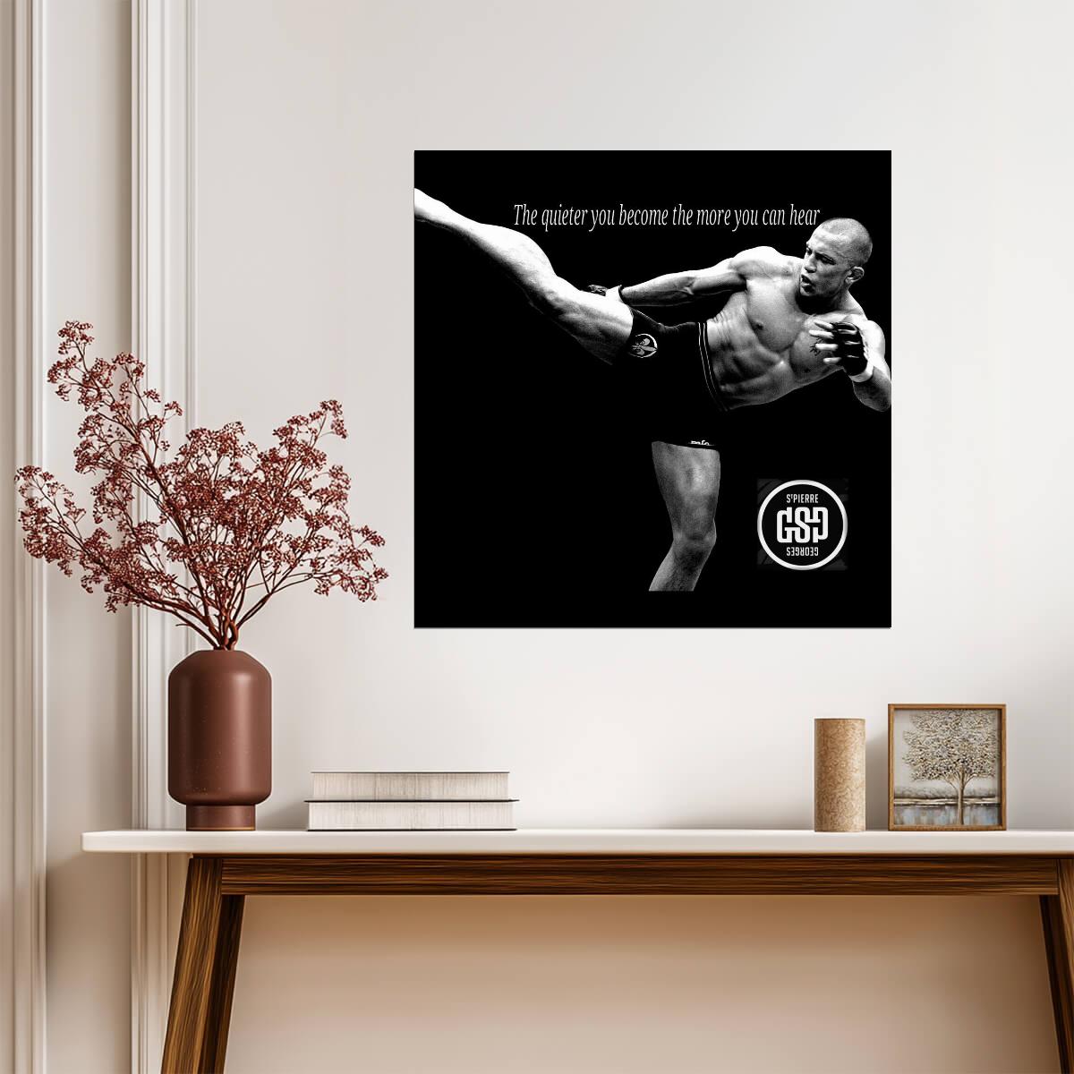 Georges St-Pierre | MMA Fighter Poster | GSP Motivational Sports Art
