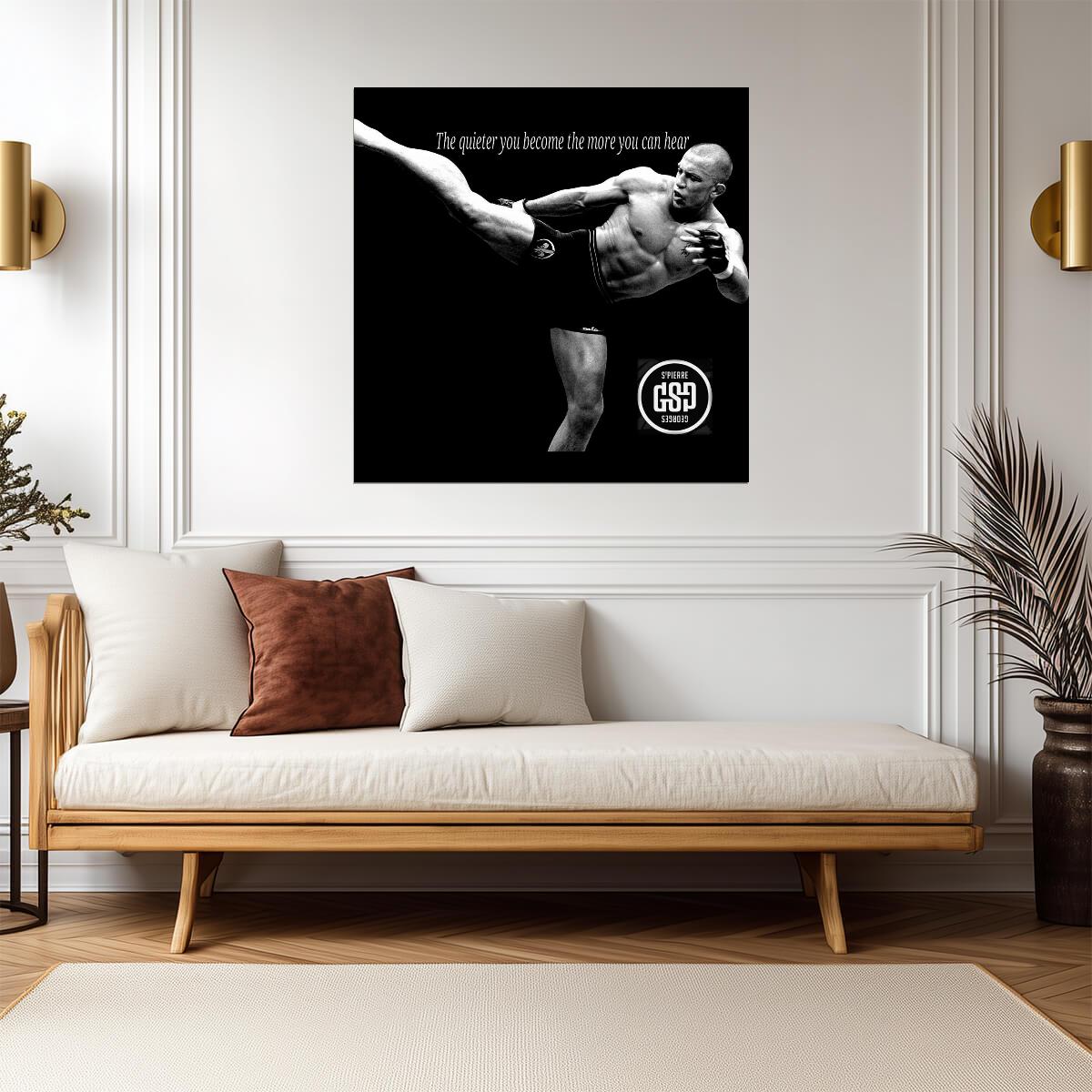 Georges St-Pierre | MMA Fighter Poster | GSP Motivational Sports Art