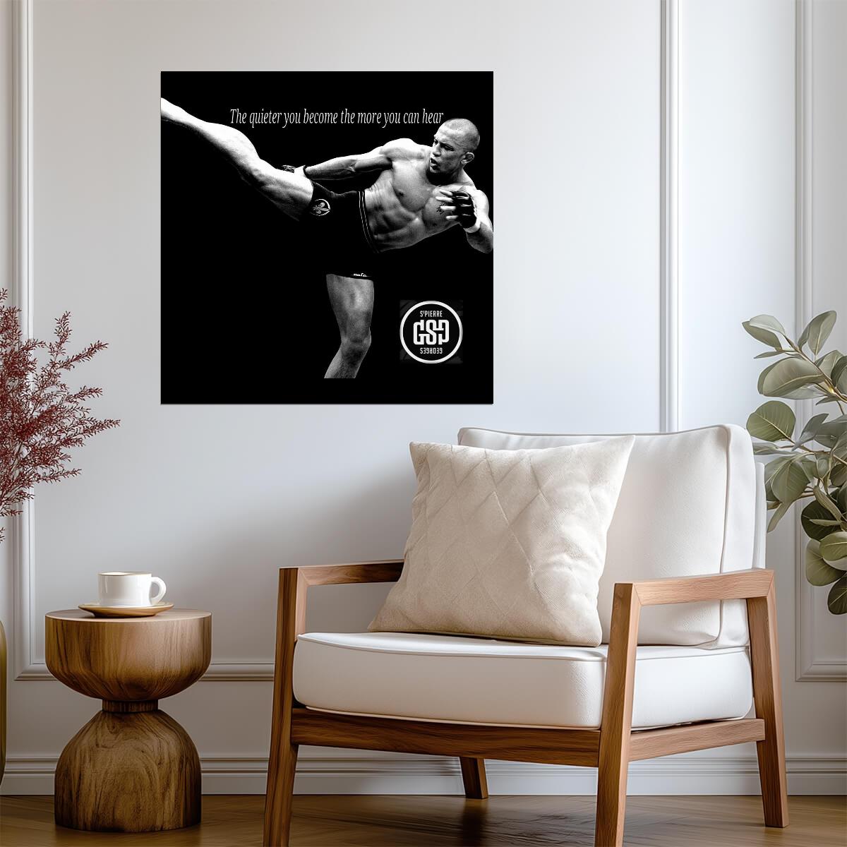 Georges St-Pierre | MMA Fighter Poster | GSP Motivational Sports Art