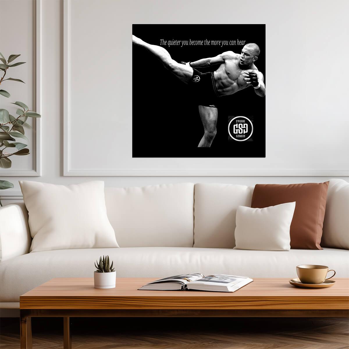 Georges St-Pierre | MMA Fighter Poster | GSP Motivational Sports Art