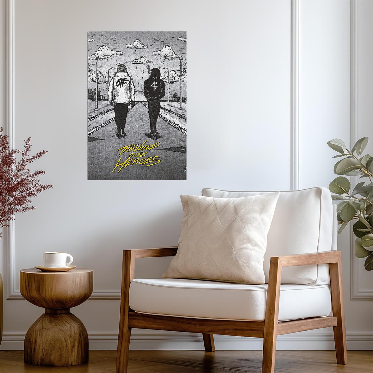 Lil Baby The Voice of the Heroes | Album Cover Poster | Hip Hop Wall Art