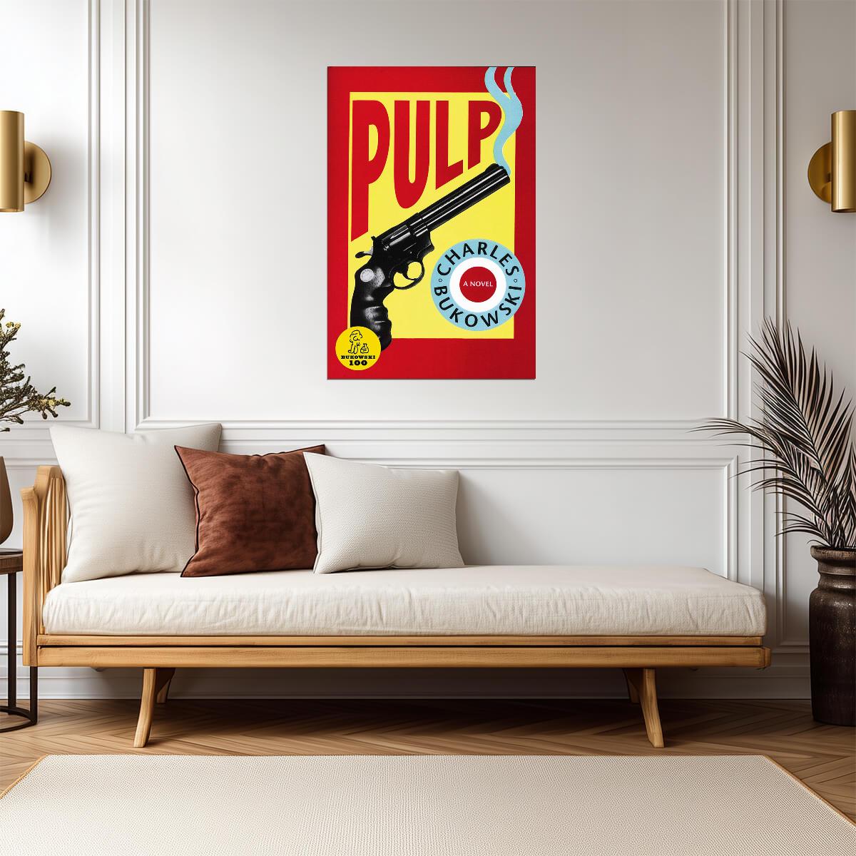 Charles Bukowski "Pulp" | Whodunit Book Cover Poster - Movies & TV Poster