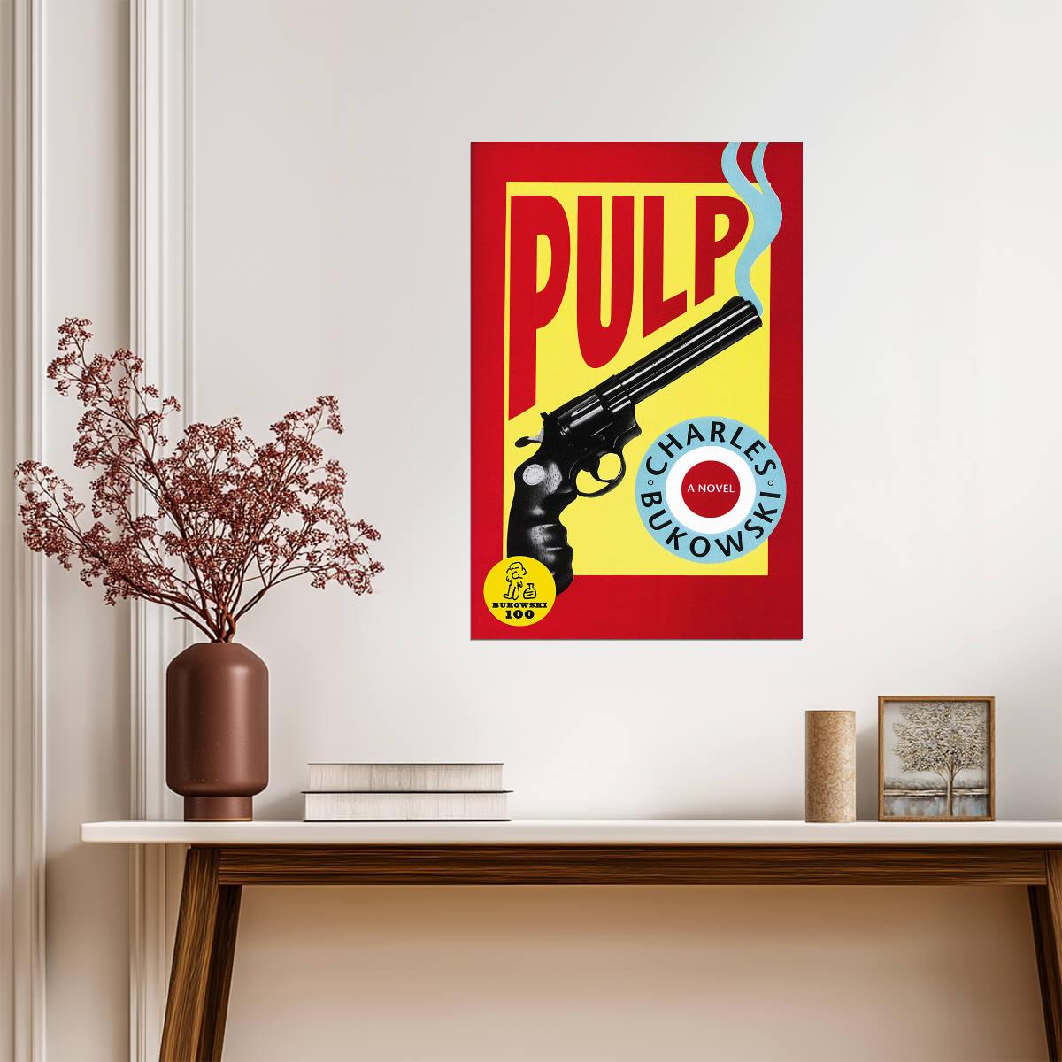 Charles Bukowski "Pulp" | Whodunit Book Cover Poster - Movies & TV Poster