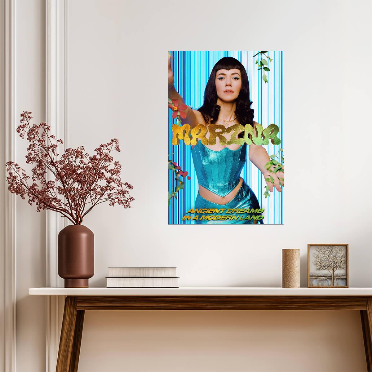 Marina Ancient Dreams In A Modern Land | Album Cover Poster | Pop Music Wall Art