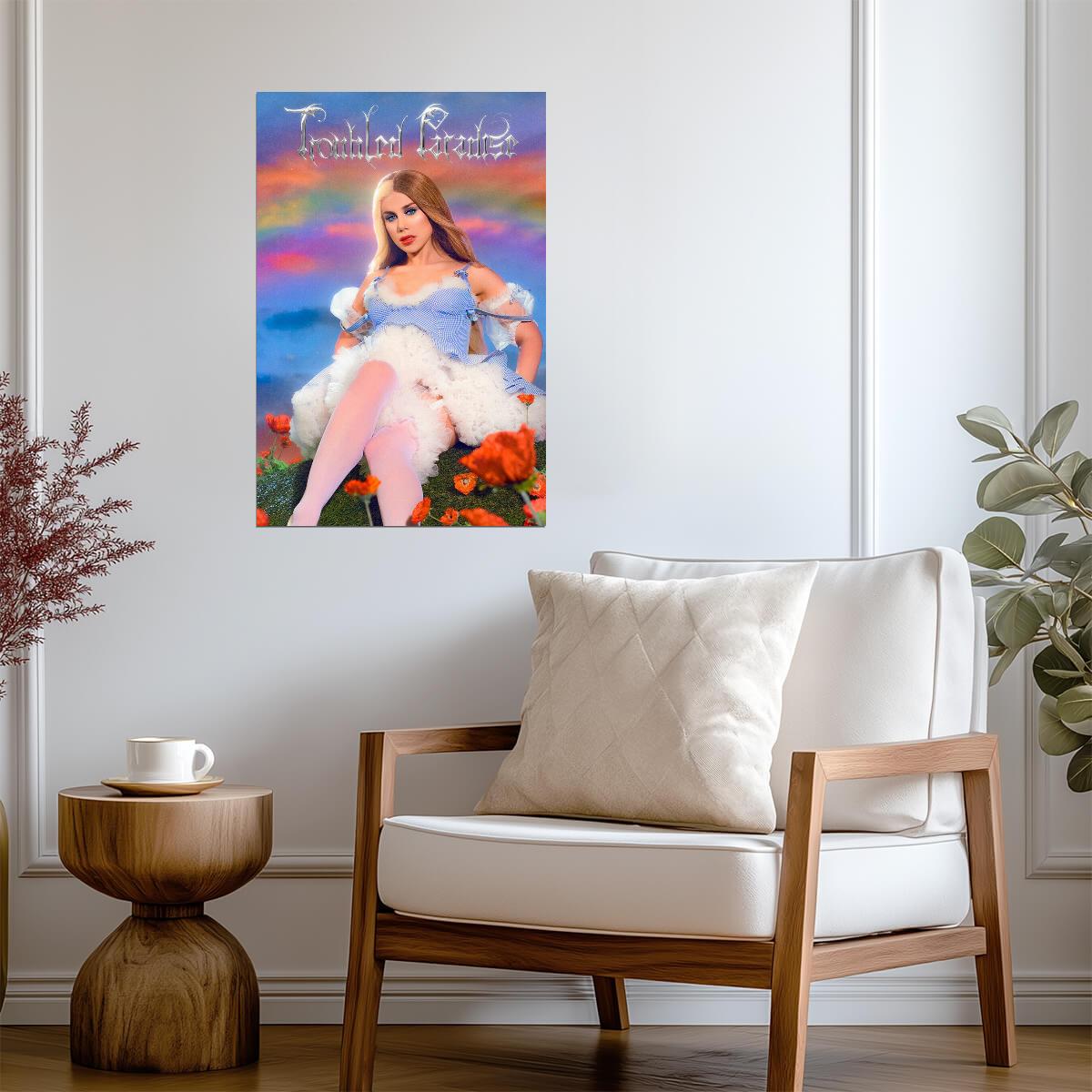 Slayyyter Troubled Paradise | Album Cover Poster | Pop Music Wall Art