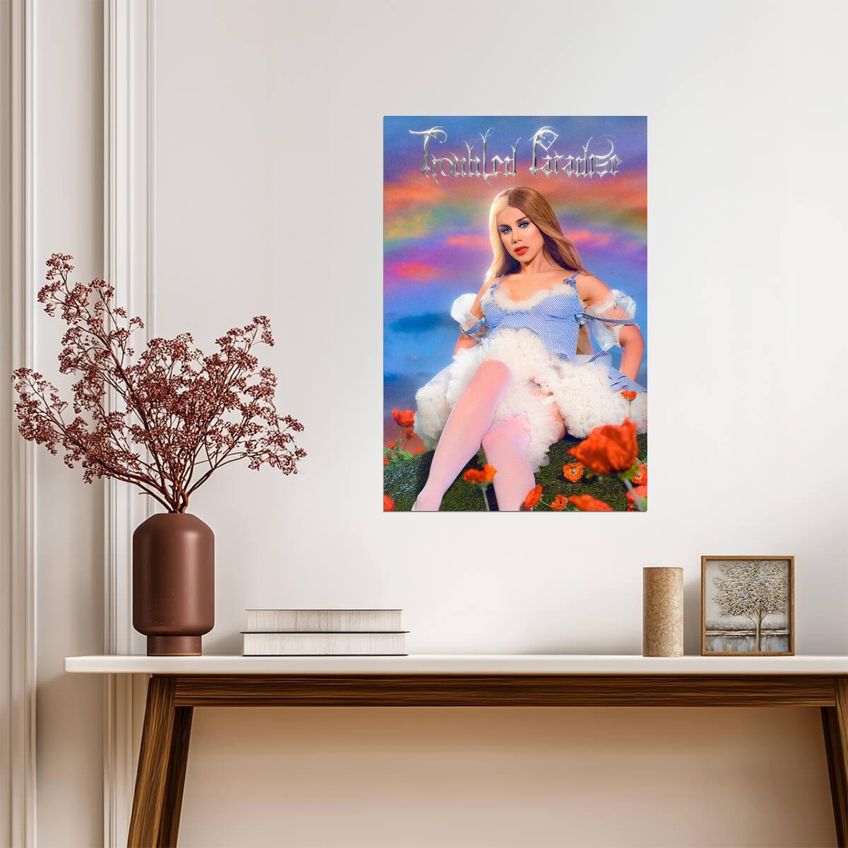 Slayyyter Troubled Paradise | Album Cover Poster | Pop Music Wall Art