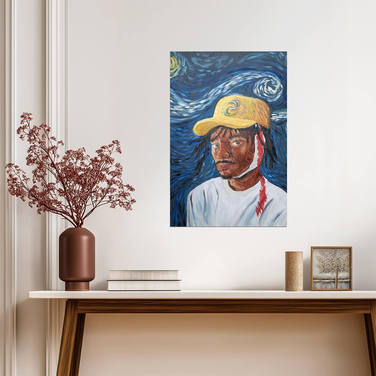 Zelooperz Van Gogh's Left Ear | Album Cover Poster | Abstract Hip Hop Art