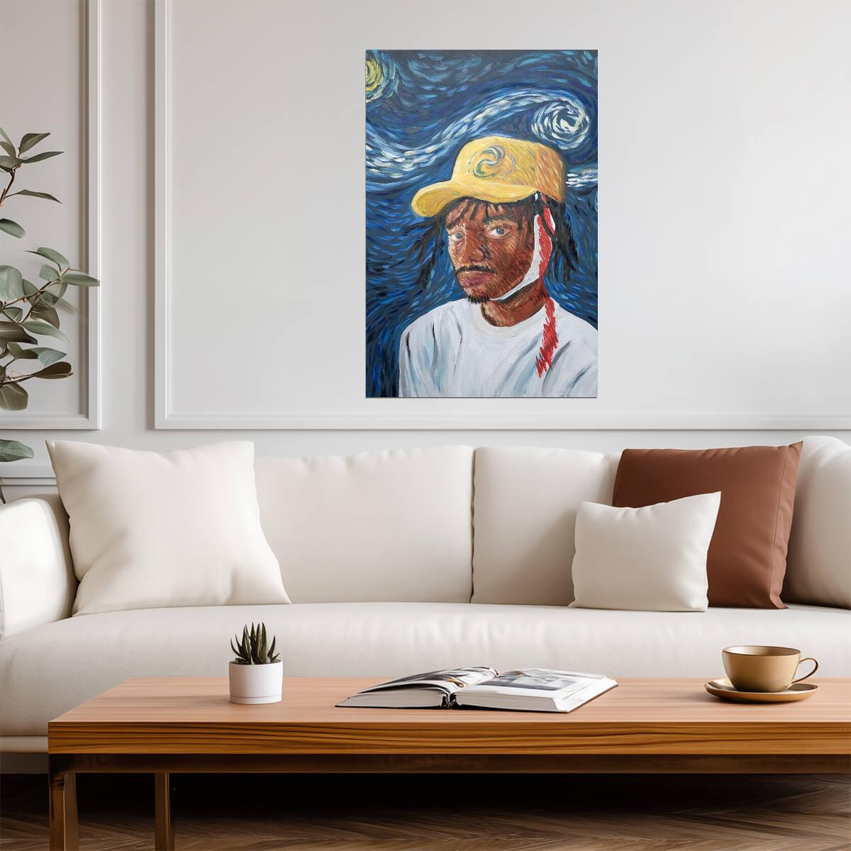 Zelooperz Van Gogh's Left Ear | Album Cover Poster | Abstract Hip Hop Art