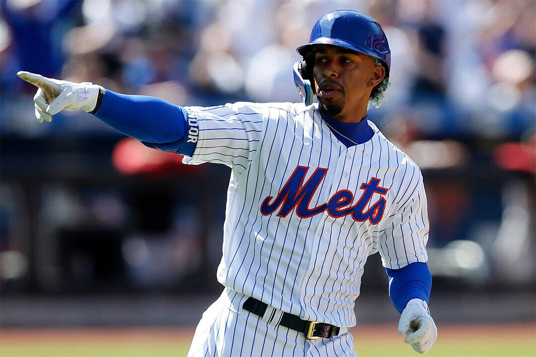 Francisco Lindor New York Mets | Game Action Photo | Baseball Player Poster - Sports Poster