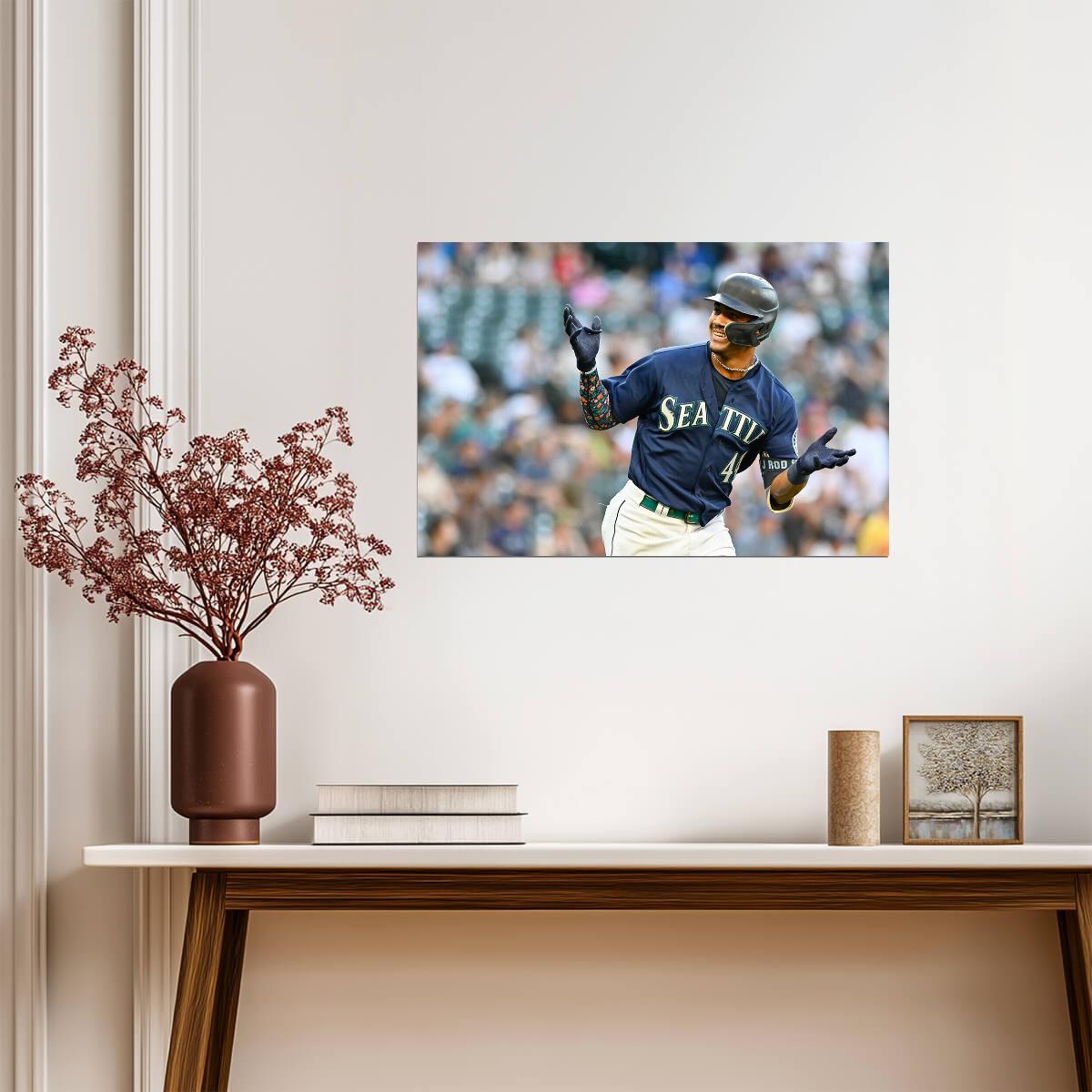 Julio Rodriguez Seattle Mariners | Game Day Photo | Baseball Player Poster - Sports Poster