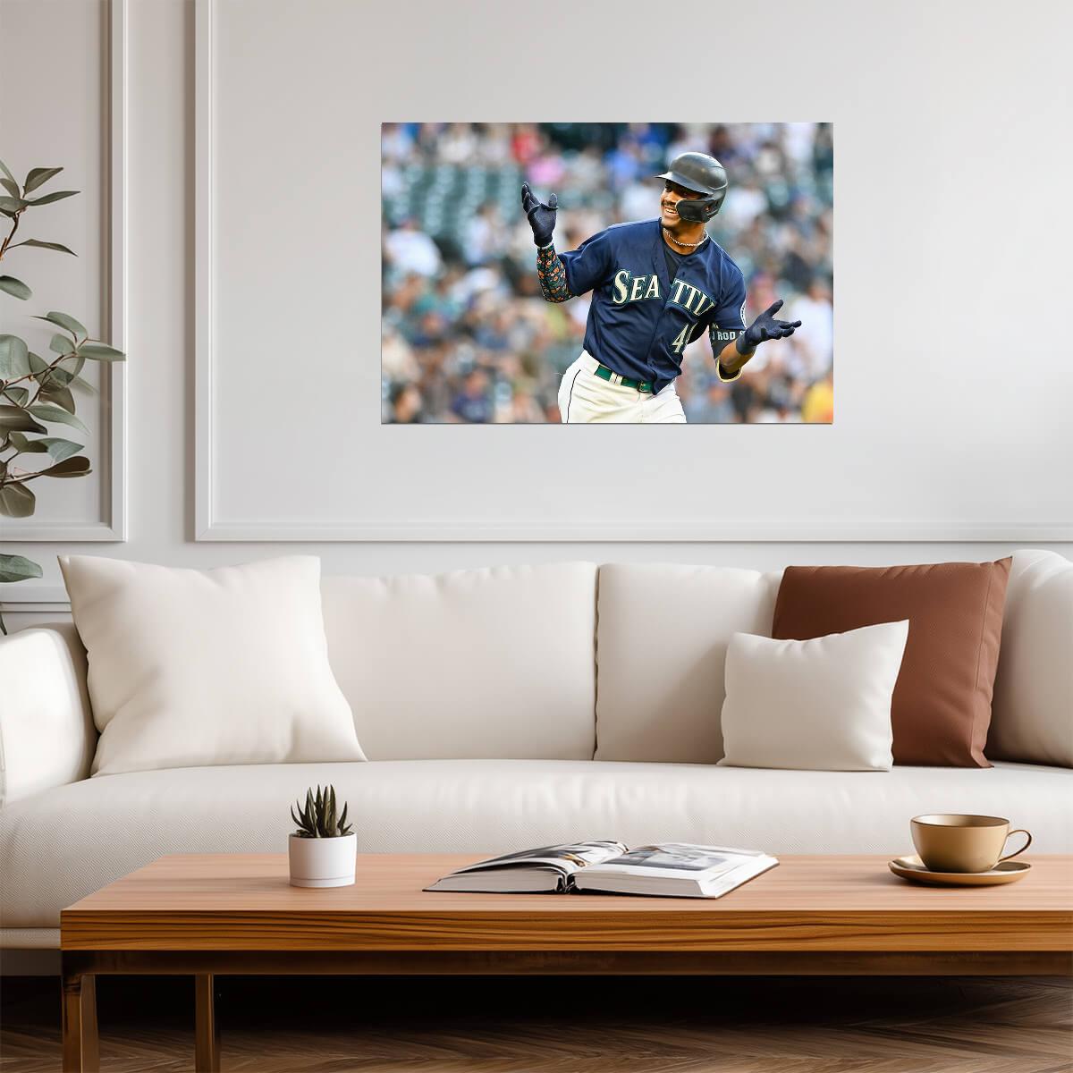 Julio Rodriguez Seattle Mariners | Game Day Photo | Baseball Player Poster - Sports Poster