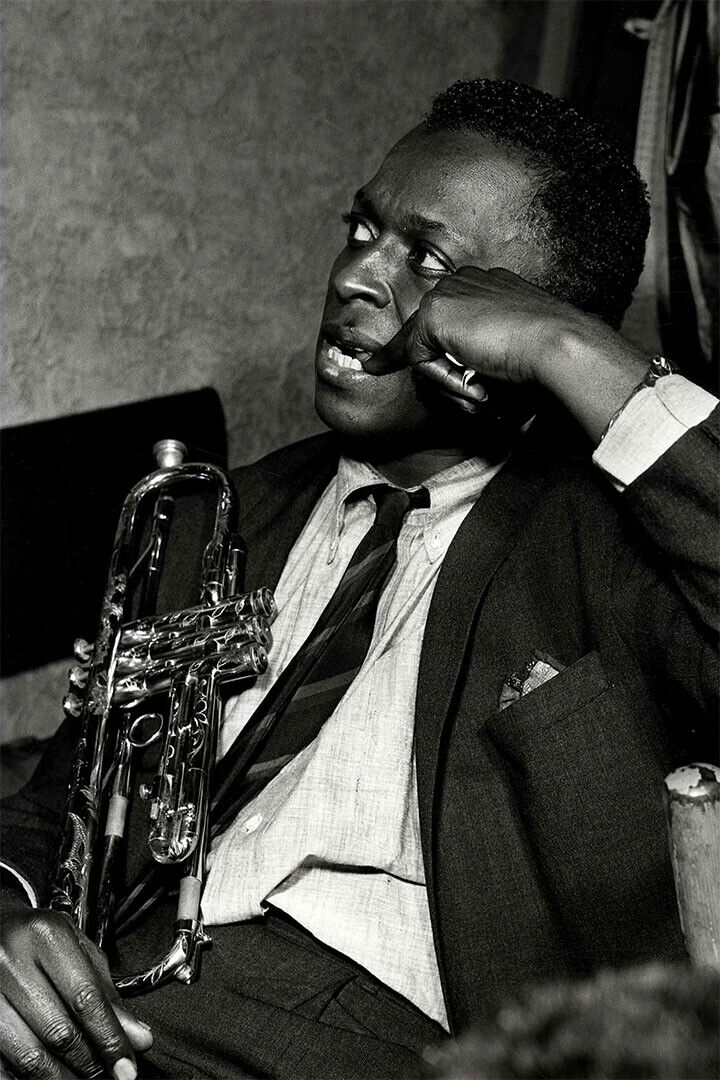 Miles Davis | Jazz Legend Poster | Black and White Photography